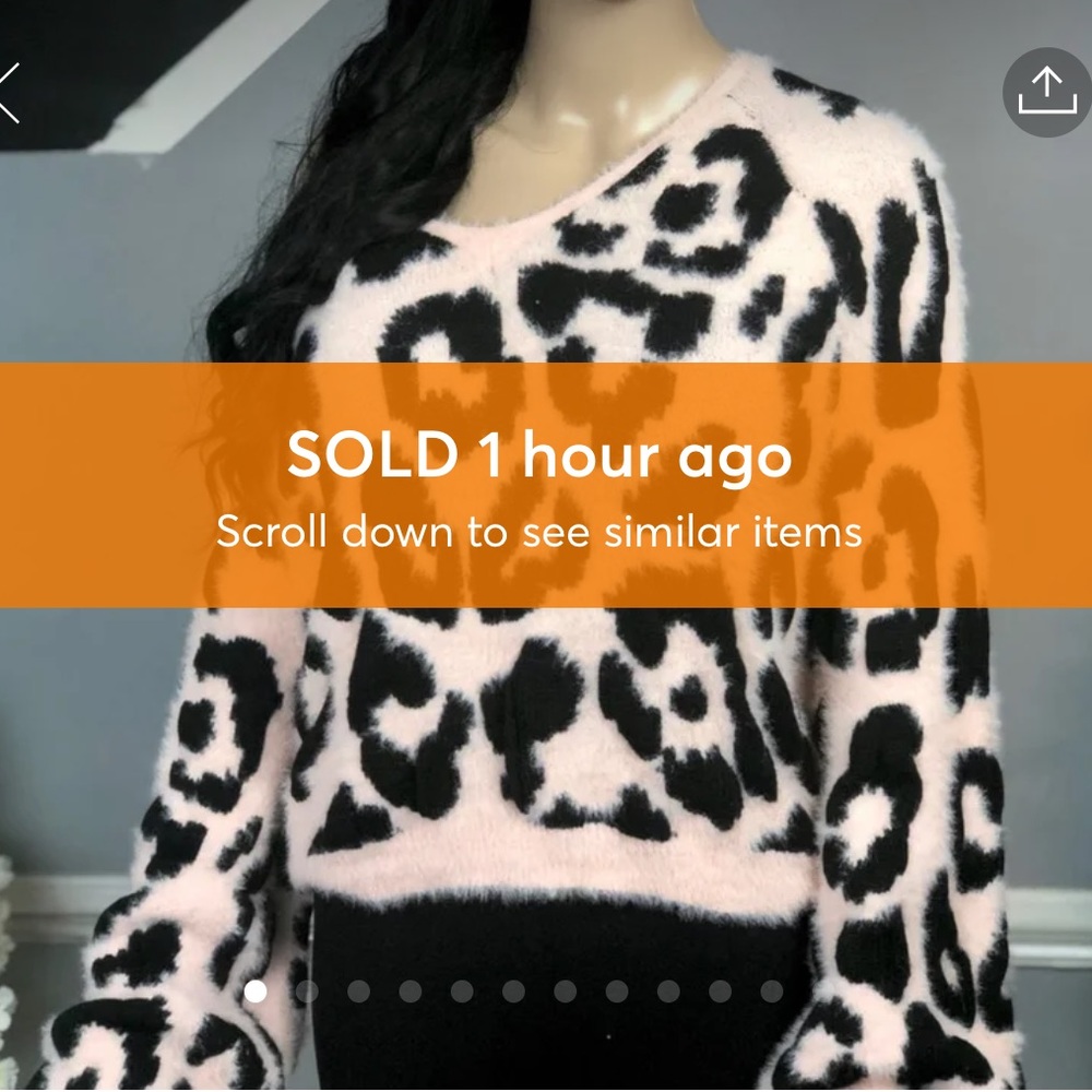 ❤️SOLD❤️ Rue21 Cheetah Print Bell Sleeves Sweater